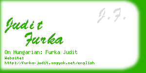 judit furka business card